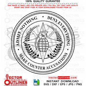 MAKE COUNTER ACCUSATIONS vector file, svg dxf file for laser cutting, laser engraving, Cricut cut file, cnc router file, EZ Cad file