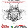 Arizona Dept. of Public Safety State Trooper vector file, svg dxf file for laser cutting, laser engraving, Cricut cut file, cnc router file, EZ Cad file