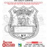 Westchester County Corrections Badge NY vector file, svg dxf file for laser cutting, laser engraving, Cricut cut file, cnc router file, EZ Cad file