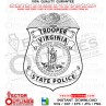 VIRGINIA STATE POLICE TROOPER vector file, svg dxf file for laser cutting, laser engraving, Cricut cut file, cnc router file, EZ Cad file