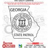 GEORGIA STATE PATROL DEPARTMENT OF PUBLIC SAFTY VECTOR FILE V2 svg dxf file for laser cutting, laser engraving, cricut cut file, cnc router file, ez cad file