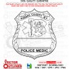 Nassau County Police Medic Badge vector file, svg dxf file for laser cutting, laser engraving, cricut cut file, cnc router file, ez cad file