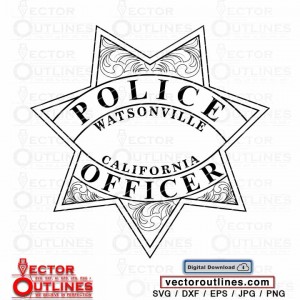 watsonville-police-officer-svg-badge-vector-california-dxf-cnc-cricut-laser-plasma-cutting-xcrave-v-carve-fusion-router-file