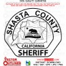 Shasta County California Sheriffs Department Patch vector file svg dxf file for laser cutting, laser engraving, cricut cut file, cnc router file, ez cad file