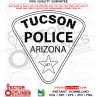 Tucson Arizona Police patch vector file svg dxf file for laser cutting, laser engraving, cricut cut file, cnc router file, ez cad file