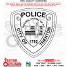 City of Trenton Police Patch NJ vector file, svg dxf file for laser cutting, laser engraving, Cricut cut file, cnc router file, EZ Cad file