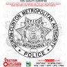 HURON CLINTON METROPOLITAN AUTHORITY Metro Park Police vector file, svg dxf file for laser cutting, laser engraving, Cricut cut file, cnc router file, EZ Cad file