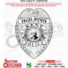 Kent police Officer Badge Washington vector file, svg dxf file for laser cutting, laser engraving, Cricut cut file, cnc router file, EZ Cad file