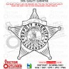 Alexandria Deputy Sheriff Badge, Virginia vector file, svg dxf file for laser cutting, laser engraving, Cricut cut file, cnc router file, EZ Cad file