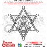 Deputy Sheriff Oswego County NY vector file, svg dxf file for laser cutting, laser engraving, Cricut cut file, cnc router file, EZ Cad file