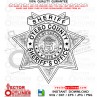 Otero County Sheriff Office Badge Colorado vector file, svg dxf file for laser cutting, laser engraving, Cricut cut file, cnc router file, EZ Cad file