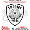 Tarrant County Sheriff Patch Texas vector file, svg dxf file for laser cutting, laser engraving, Cricut cut file, cnc router file, EZ Cad file