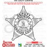 Hanover County Deputy Sheriff badge VA Vector Svg file for laser cutting, engraving, cricut file, cutting machine file, cnc router file