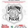 GALLOWAY POLICE ATLANTIC COUNTY NJ vector file, svg dxf file for laser cutting, laser engraving, Cricut cut file, cnc router file, EZ Cad file