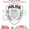 New Jersey Transit Police Patch vector file, svg dxf file for laser cutting, laser engraving, Cricut cut file, cnc router file, EZ Cad file