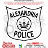 Alexandria Police Patch vector line art file svg dxf file for laser cutting, laser engraving, cricut cut file, cnc router file, ez cad file