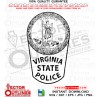 VIRGINIA STATE POLICE Patch vector file, svg dxf file for laser cutting, laser engraving, Cricut cut file, cnc router file, EZ Cad file