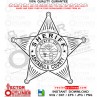 Ashtabula County Sheriff Badge Ohio vector file svg dxf file for laser cutting, laser engraving, cricut cut file, cnc router file, ez cad file