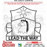 151 CAVDUI LEAD THE WAY LINE ART VECTOR FILE svg dxf file for laser cutting, laser engraving, cricut cut file, cnc router file, ez cad file